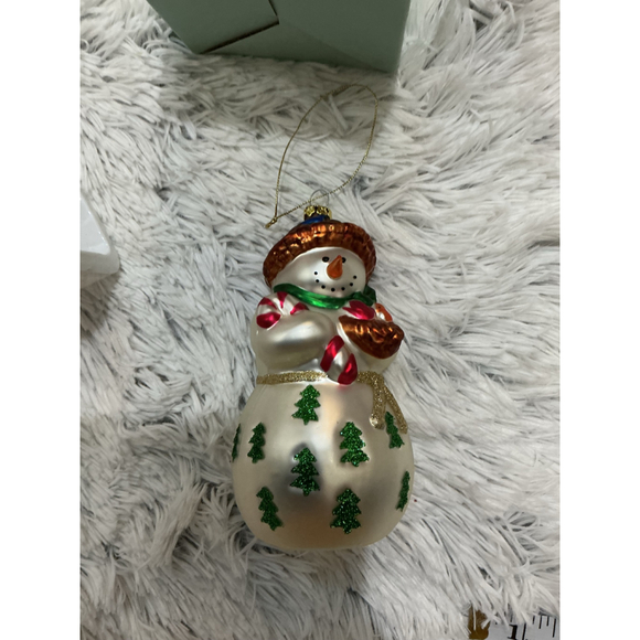 PartyLite Snowbell Mom Glass Ornament NIB – Collectible Holiday Snowman - Picture 4 of 10